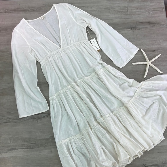 🔆BILLABONG🔆 WANDER LUST WHITE MAXI DRESS - Picture 3 of 15